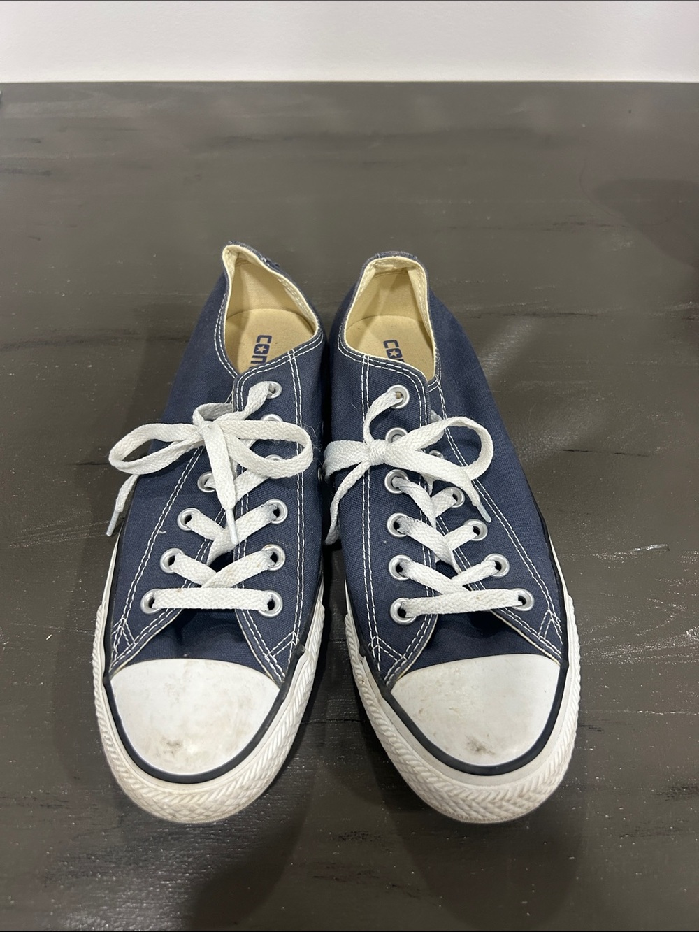 Converse Navy Blue Low-Top Canvas Sneakers